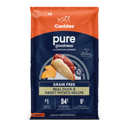 Canidae Dog PURE Grain Free Dry Dog Food with Duck & Sweet Potato 無穀物天際成犬配方 (鴨肉&甜薯) 22LB (原價$850) (1590A) (訂貨需時3-5天)